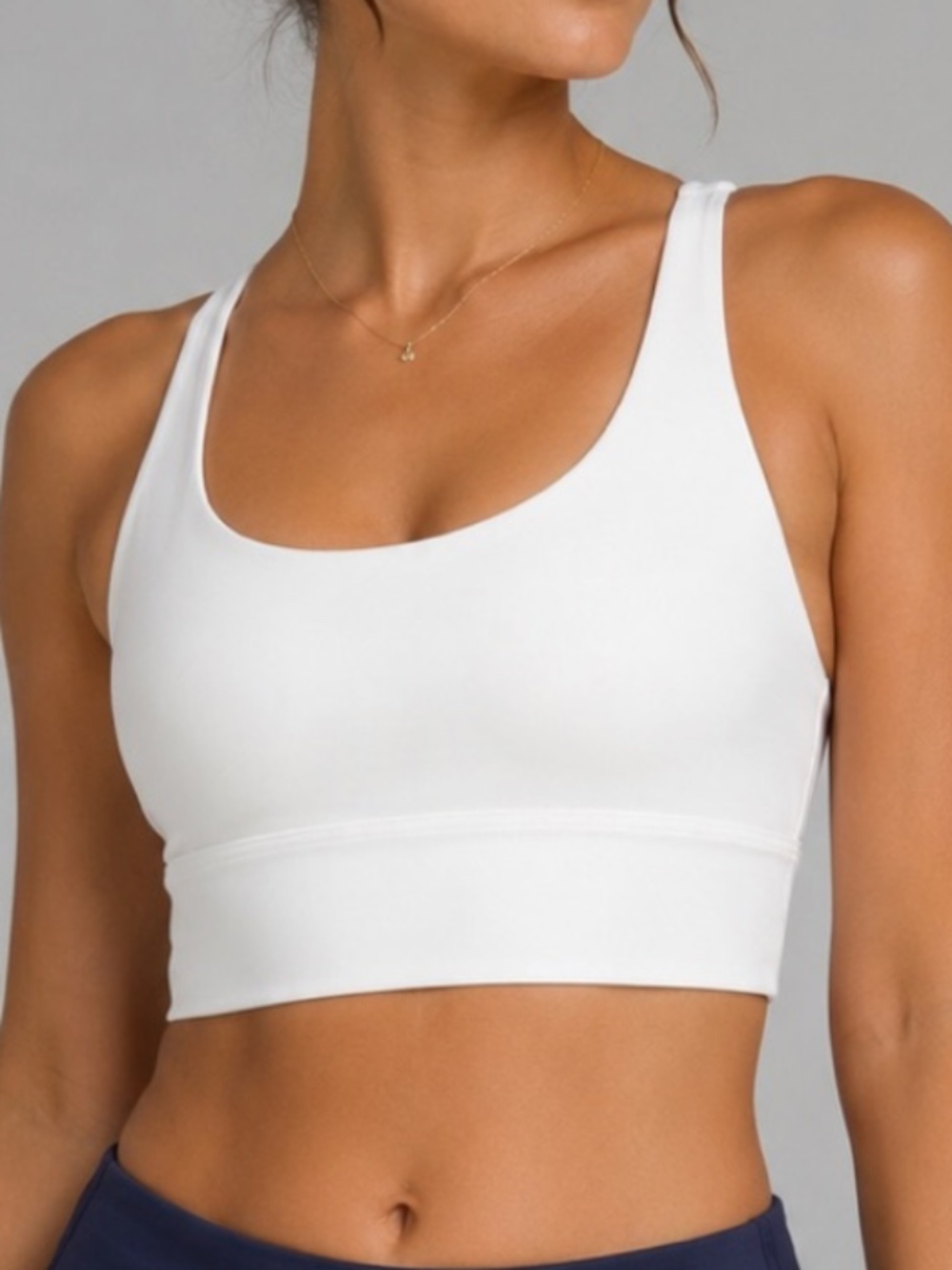 Lululemon White Longline Energy Bra - 8